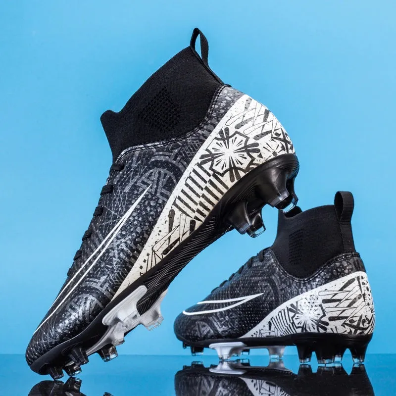 Men High Top Soccer Shoes FG/TF Sneakers