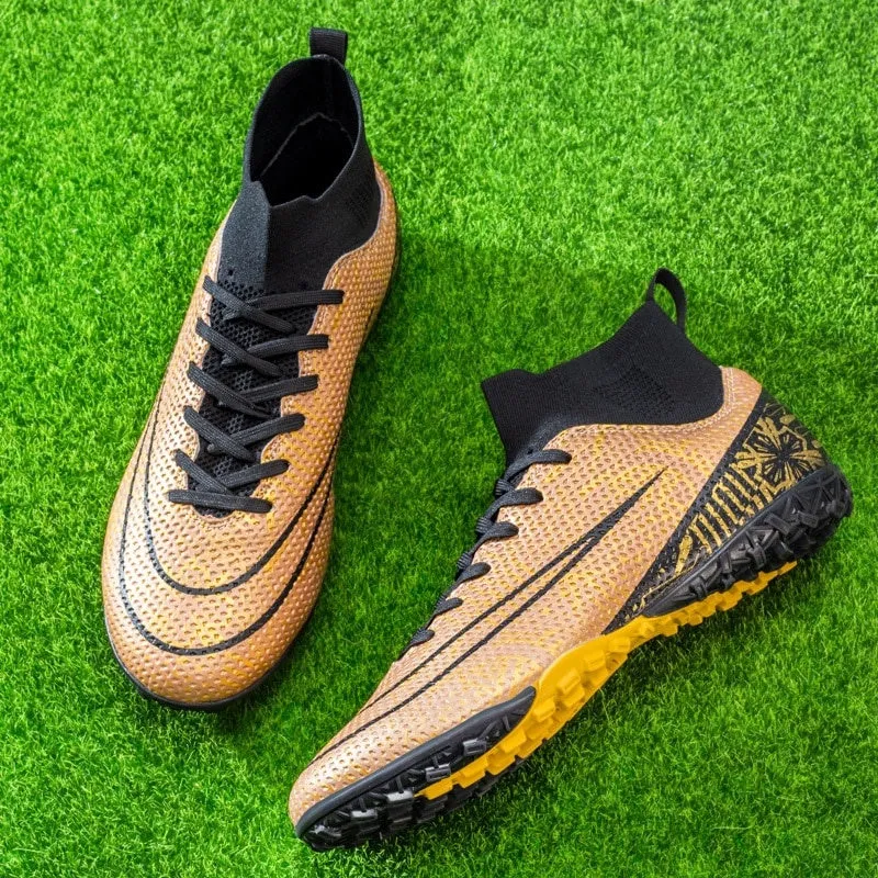 Men High Top Soccer Shoes FG/TF Sneakers