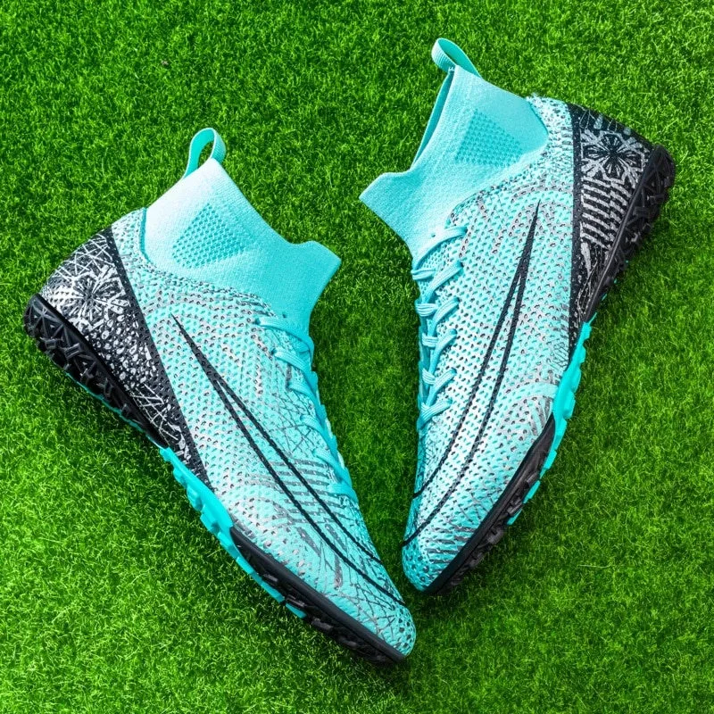 Men High Top Soccer Shoes FG/TF Sneakers