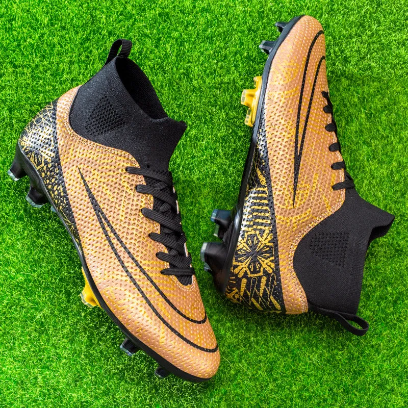 Men High Top Soccer Shoes FG/TF Sneakers