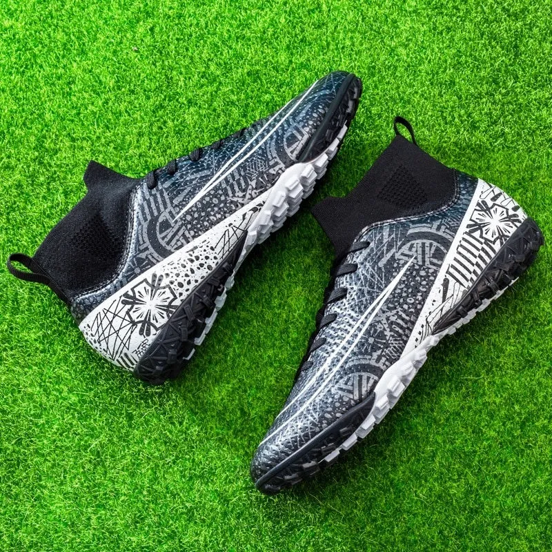 Men High Top Soccer Shoes FG/TF Sneakers