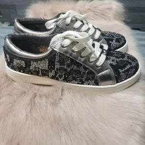 Michael Kors Jem Lyla Black/Pewter Girls Shoes