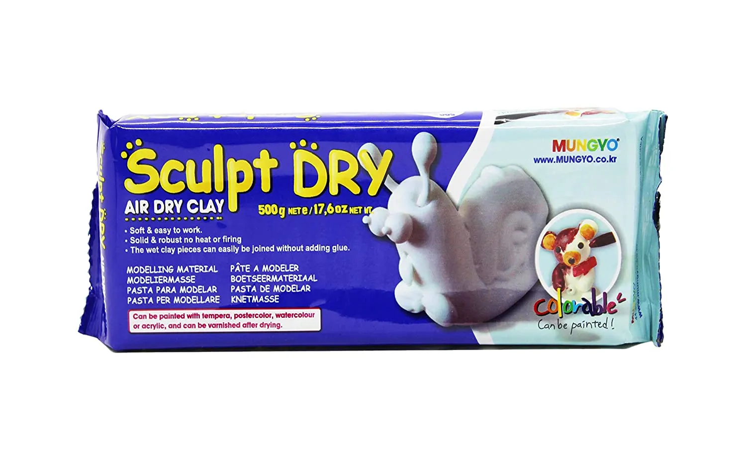 Mungyo White Sculpt-Dry Clay