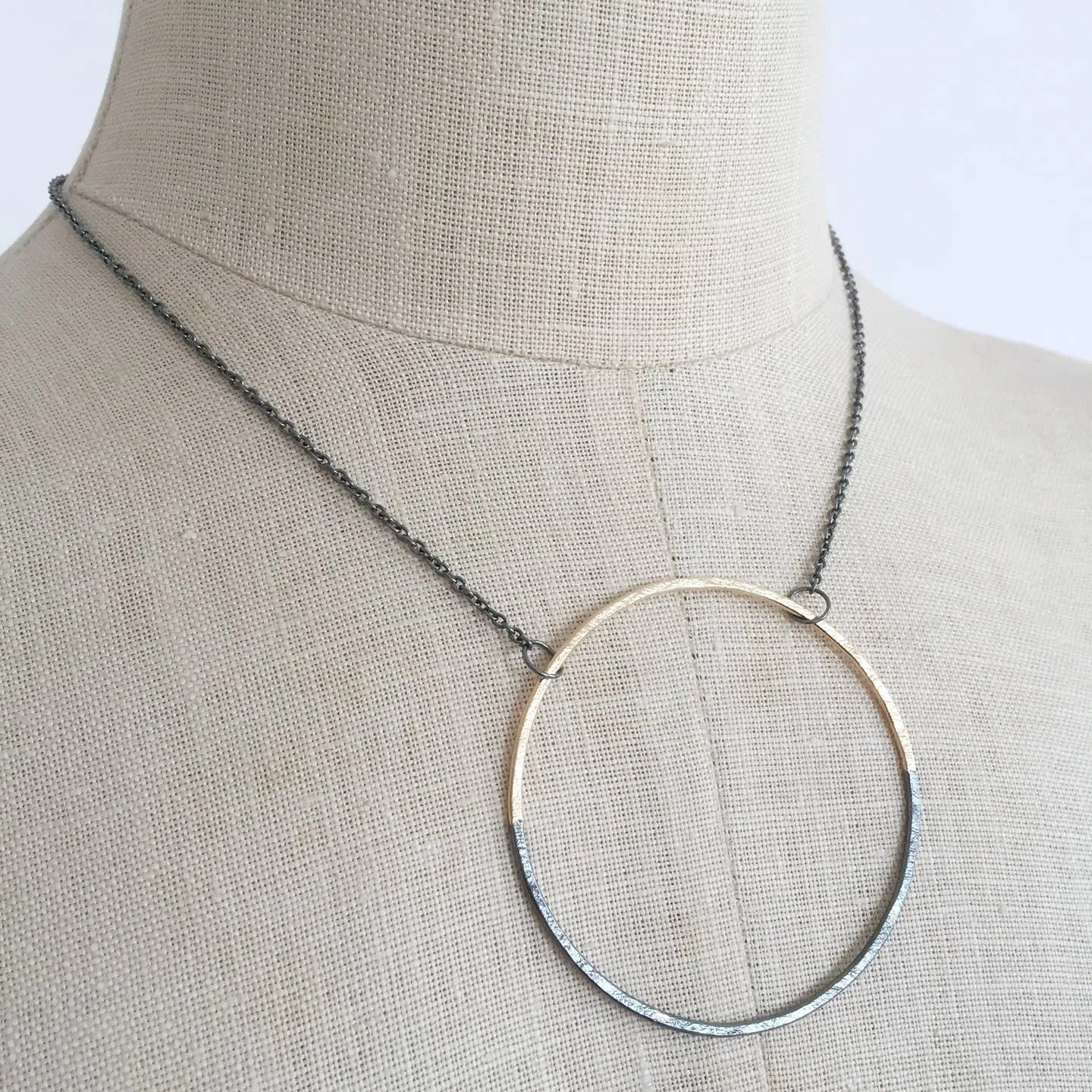 NEW! Half and Half Halo Necklace by Shepherd's Run Jewelry