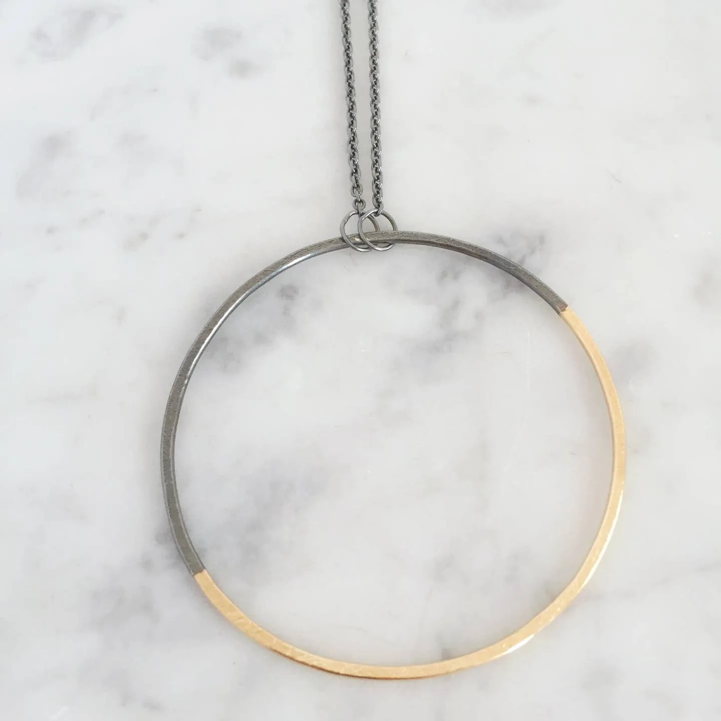 NEW! Half and Half Halo Necklace by Shepherd's Run Jewelry