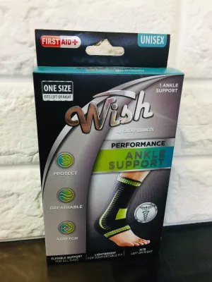 New in box! Wish Performance Ankle Support, 1 Size