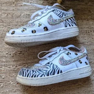 Niike Air Force One with Swarovski crystal accents