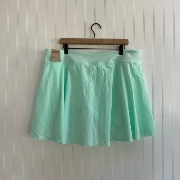 NIKE Dri-Fit Plus Club Tennis Skirt Short Length in Mint Green Size 2X NWT