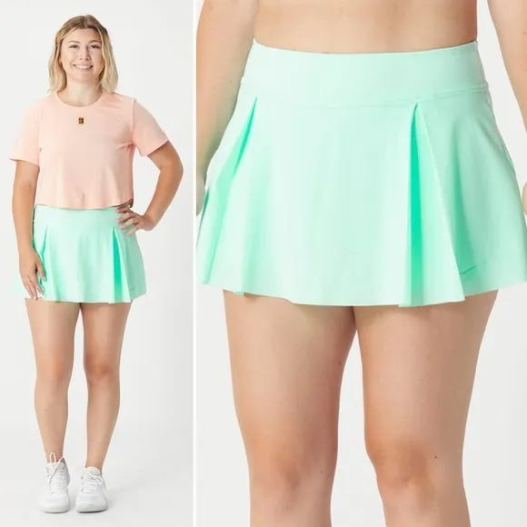 NIKE Dri-Fit Plus Club Tennis Skirt Short Length in Mint Green Size 2X NWT