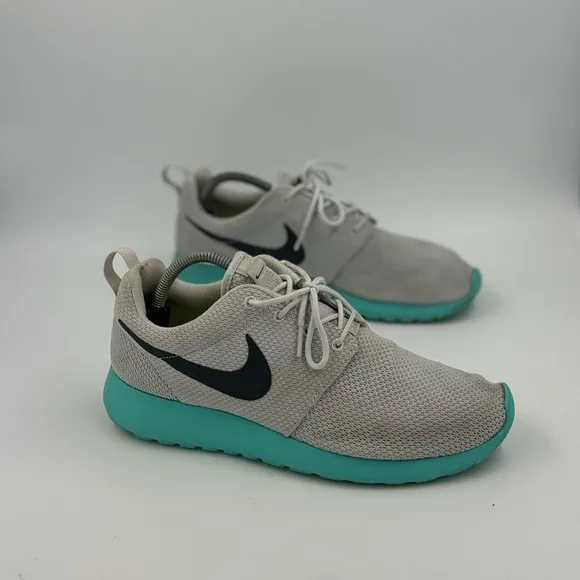 Nike Roshe Run Men's Size 9 US 511881-013 Blue Gray Lace Up Athletic Shoes