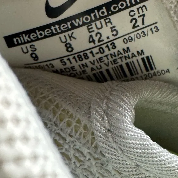 Nike Roshe Run Men's Size 9 US 511881-013 Blue Gray Lace Up Athletic Shoes