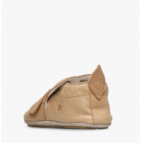 NWT NATURINO DLIN 2 Crib shoes with dog patch in Beige