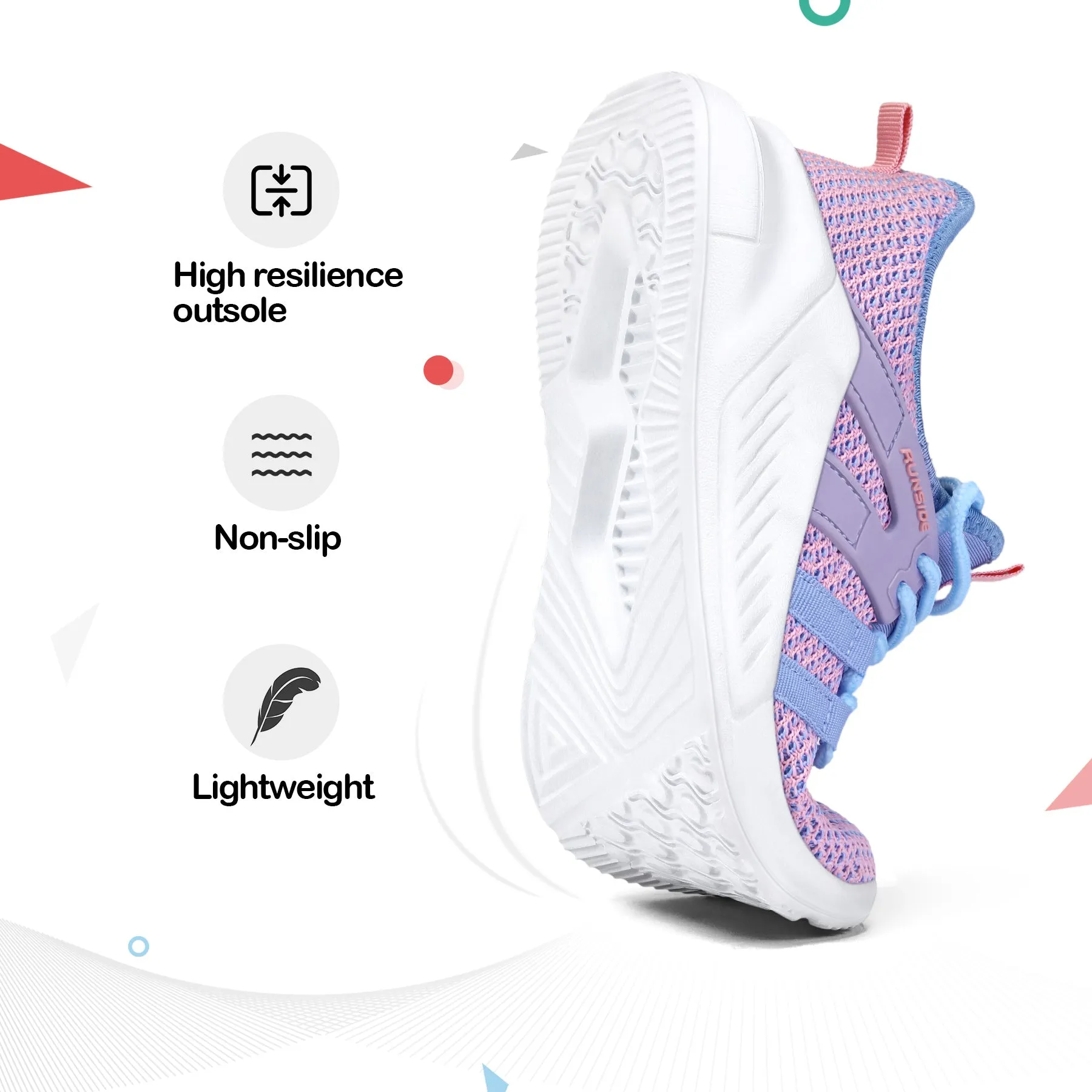 Powder Blue Lightweight Breathable Tennis Sneakers