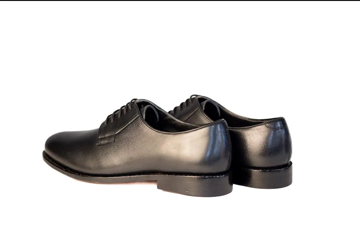 Premium Oxford Duty Black Leather Shoes