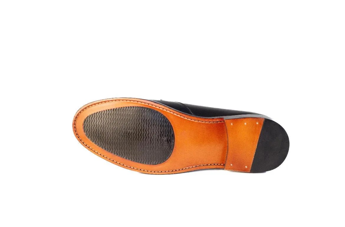 Premium Oxford Duty Black Leather Shoes