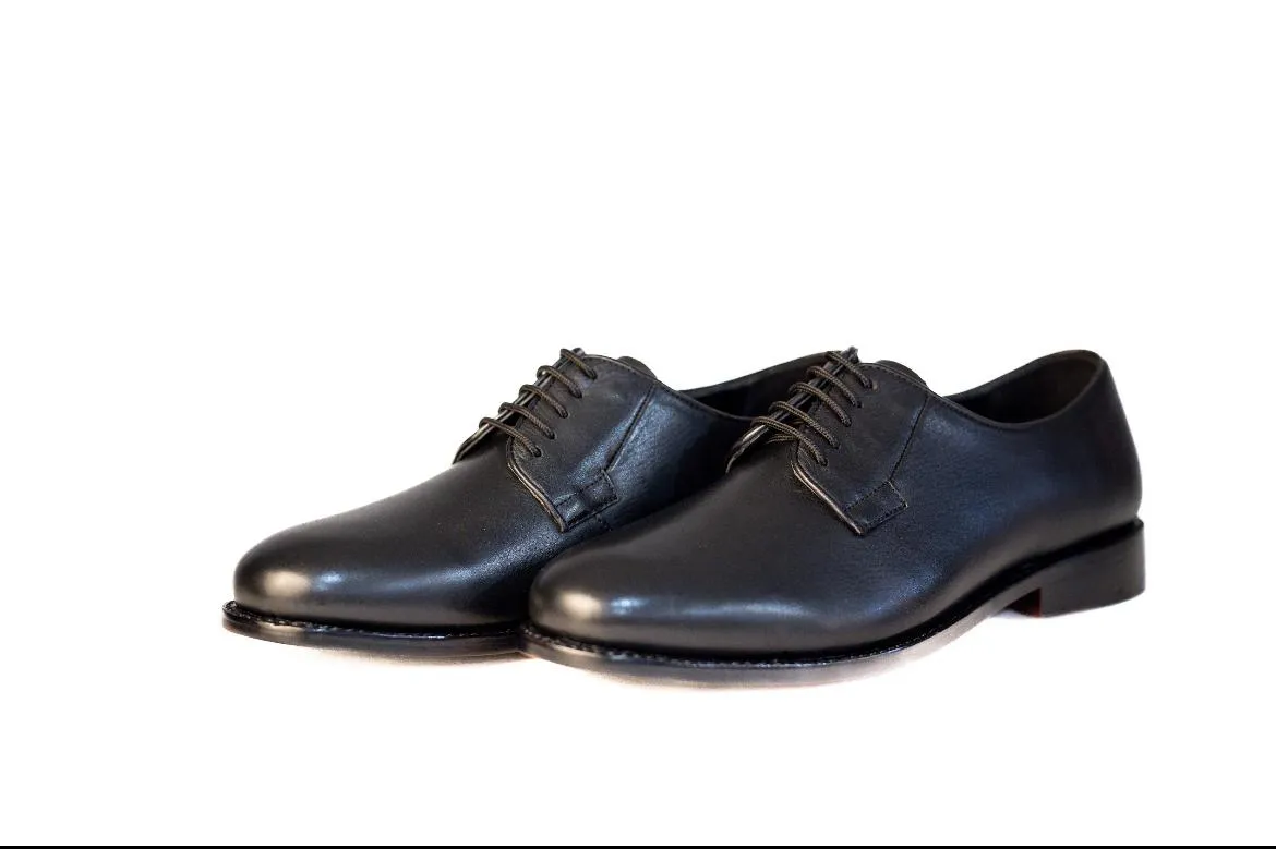 Premium Oxford Duty Black Leather Shoes