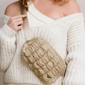 Puffer Crossbody Tan