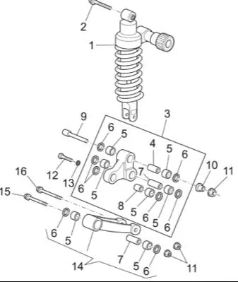 Rear Shock Absorber (#883376)