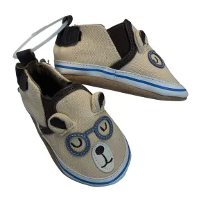 Robeez Boy's Tan Crib Shoes Size 2