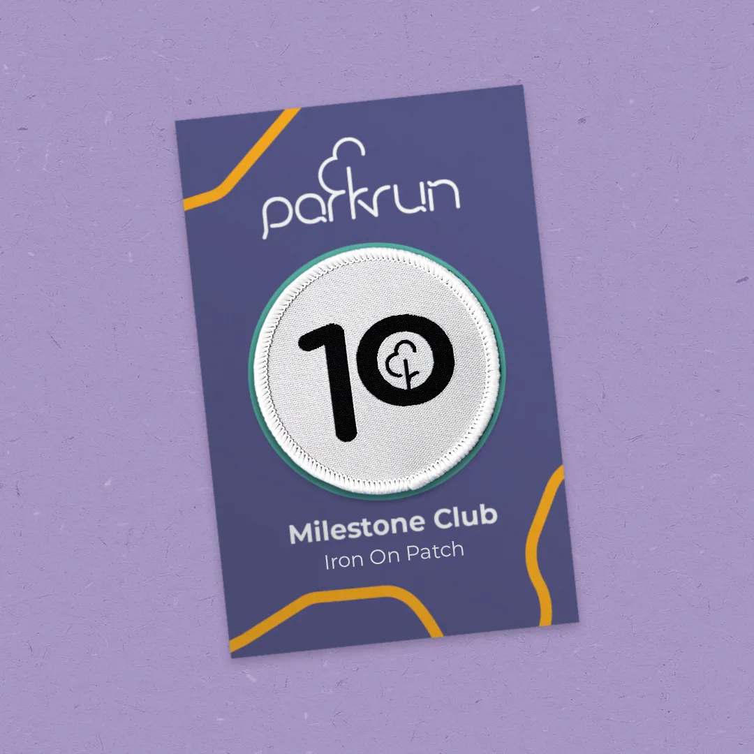 Run/Walk 10 Milestone Woven Patch