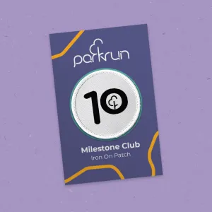 Run/Walk 10 Milestone Woven Patch