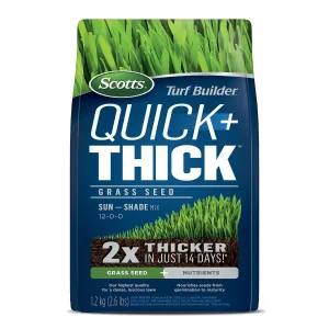 Scotts Turf Builder Quick   Thick Grass Seed Sun-Shade Mix (12-0-0) - 1.2kg