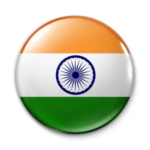 Set of 10 Button Badges for Independence Day Republic Day & Patriotic Theme Celebrations