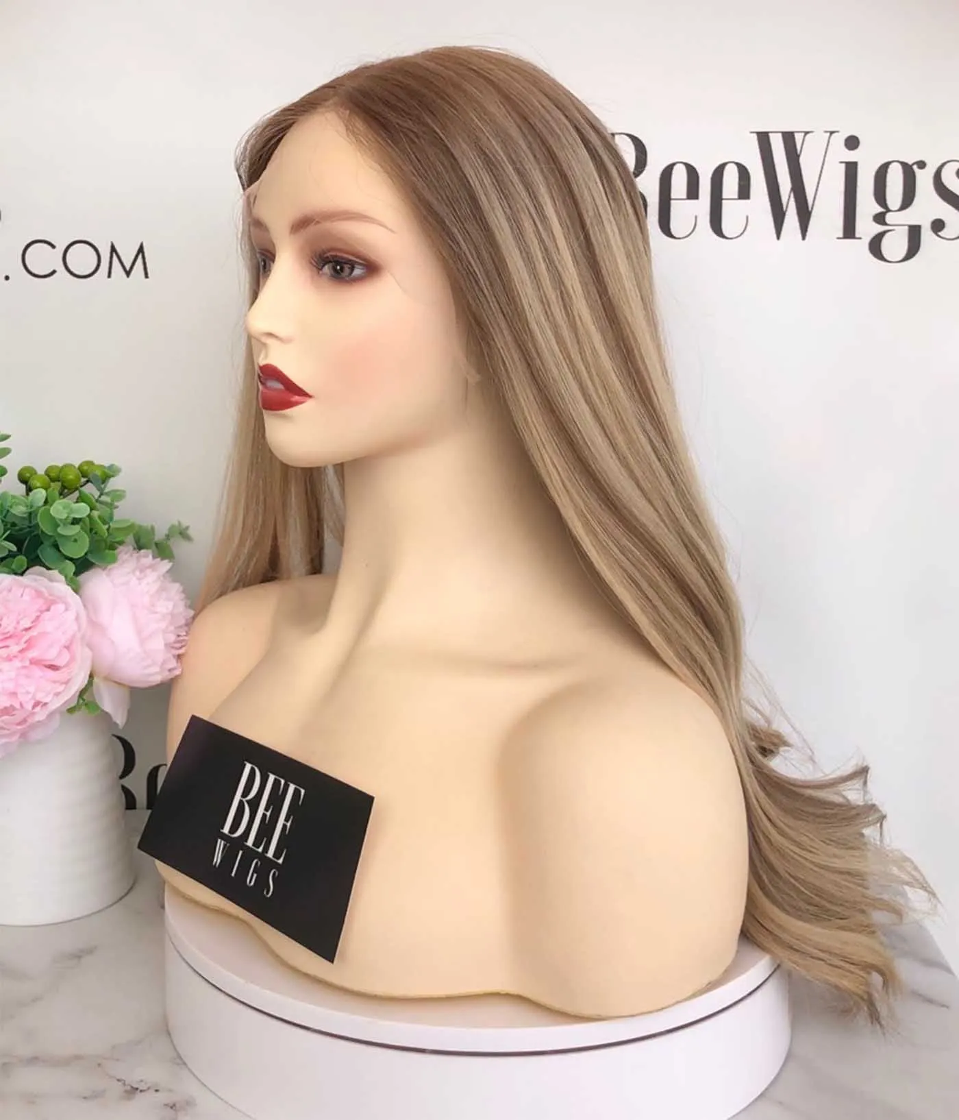 Shaytell Wigs Brazilian Hair Blonde Color Lace Top Wig