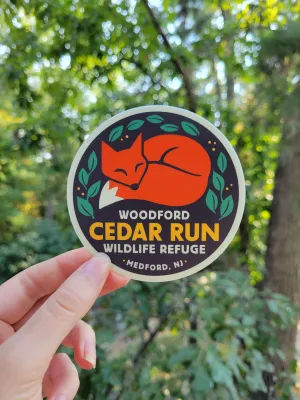 Sleepy Fox Cedar Run Sticker