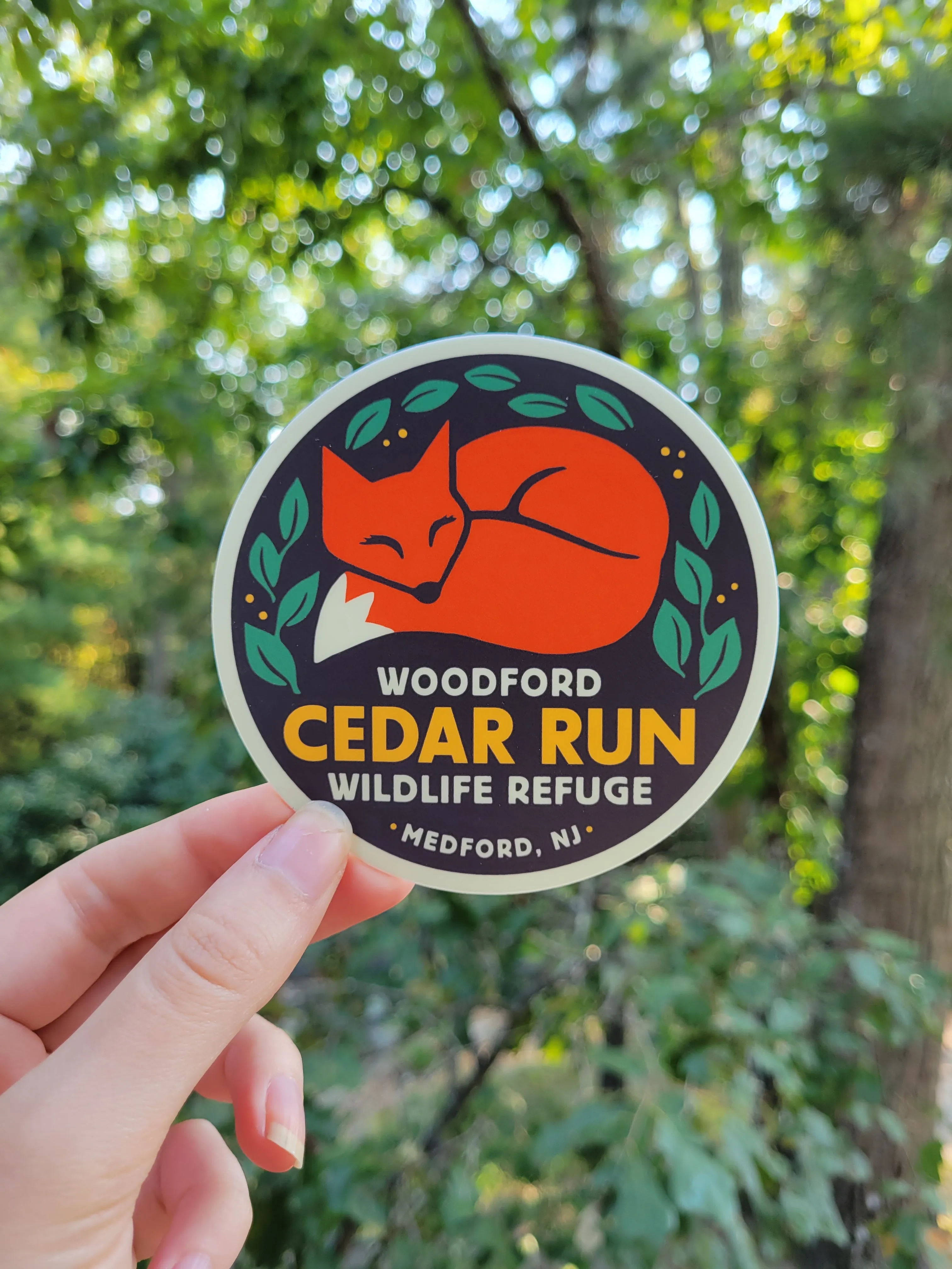 Sleepy Fox Cedar Run Sticker