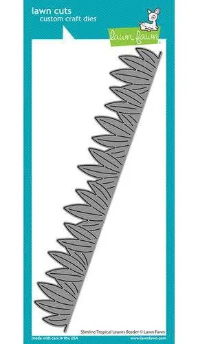 Slimline Tropical Leaves Border LF2618
