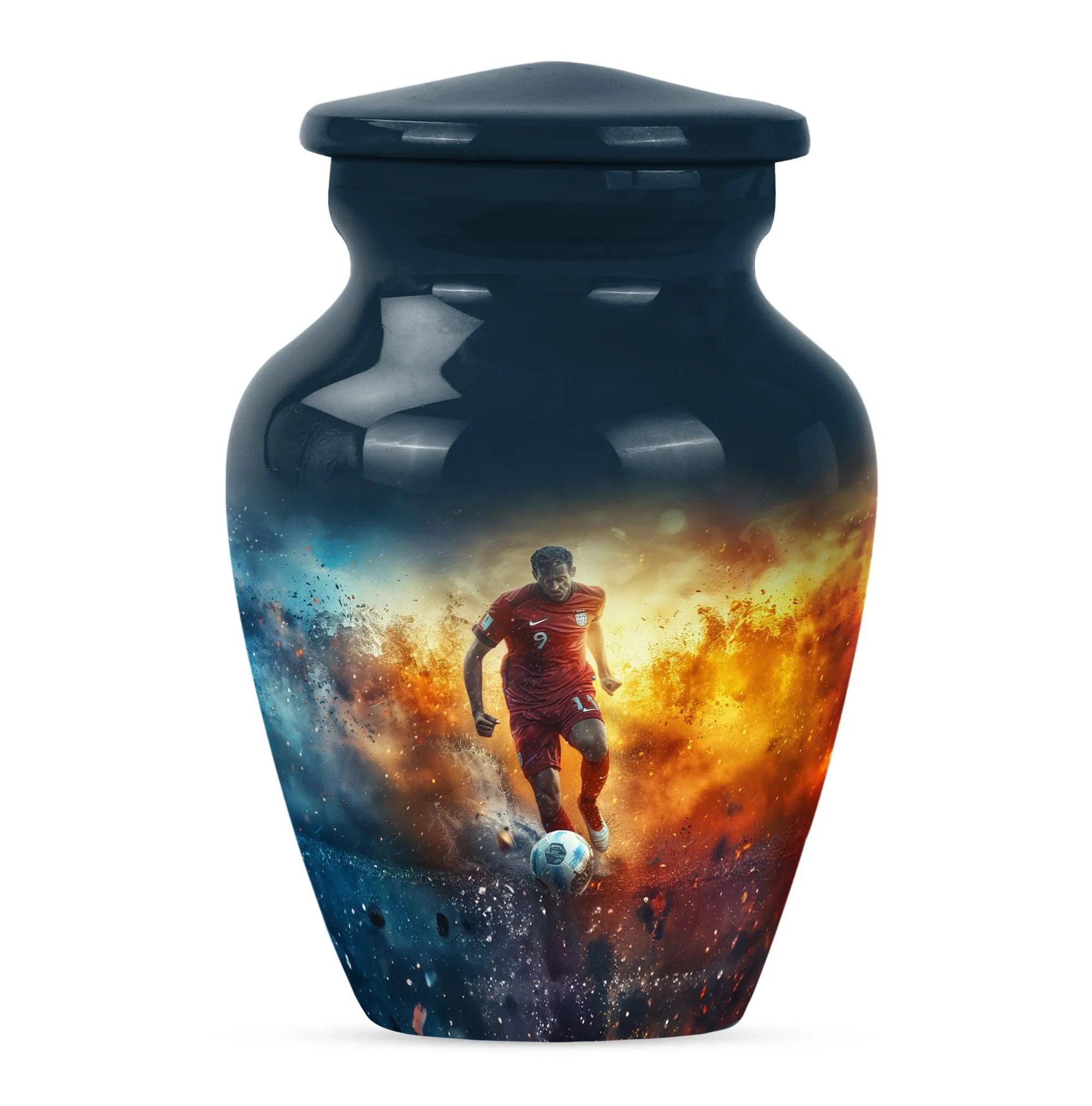 Soccer Memorial Urn Funeral, Ashes Cremation Urn