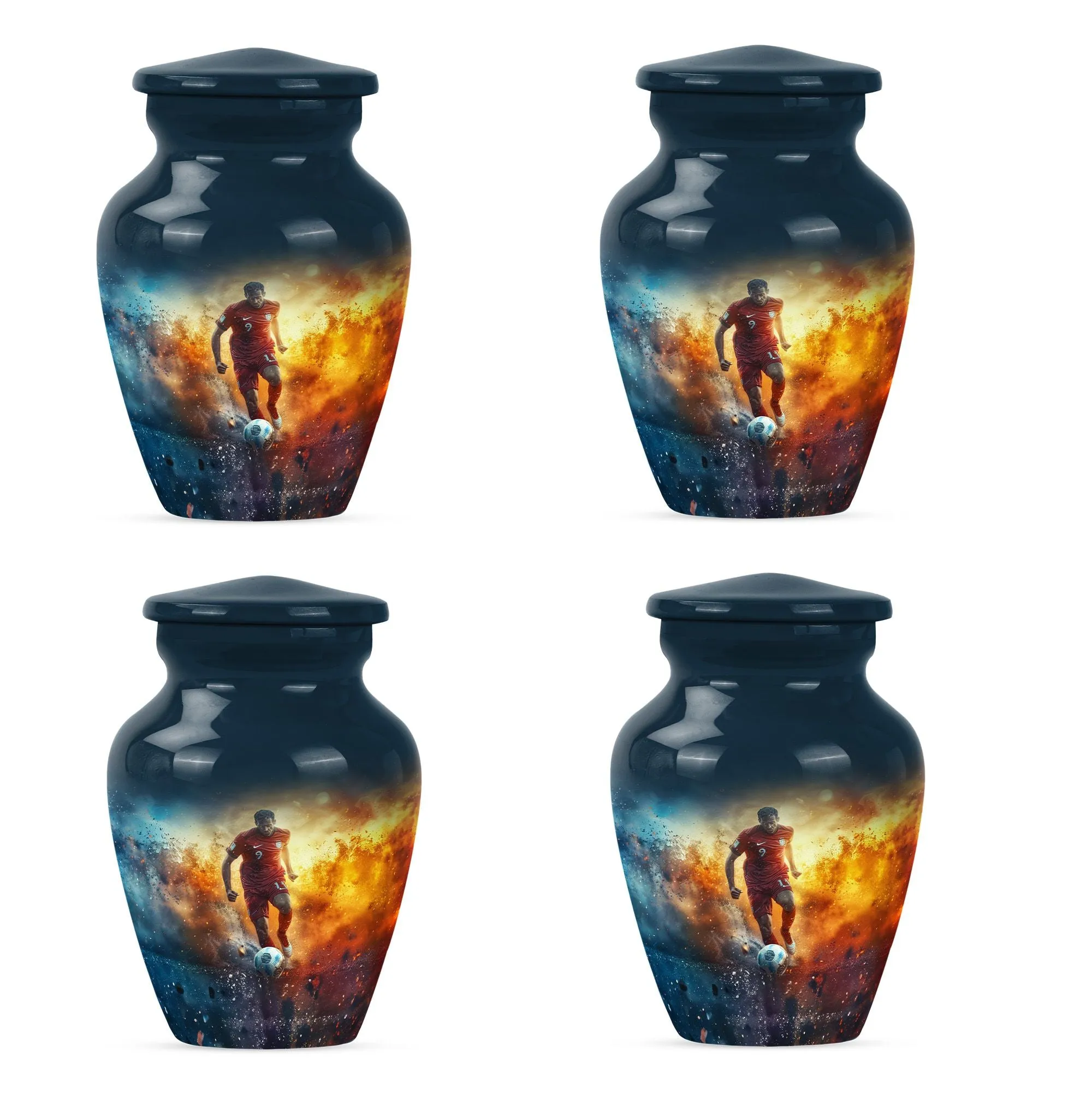 Soccer Memorial Urn Funeral, Ashes Cremation Urn