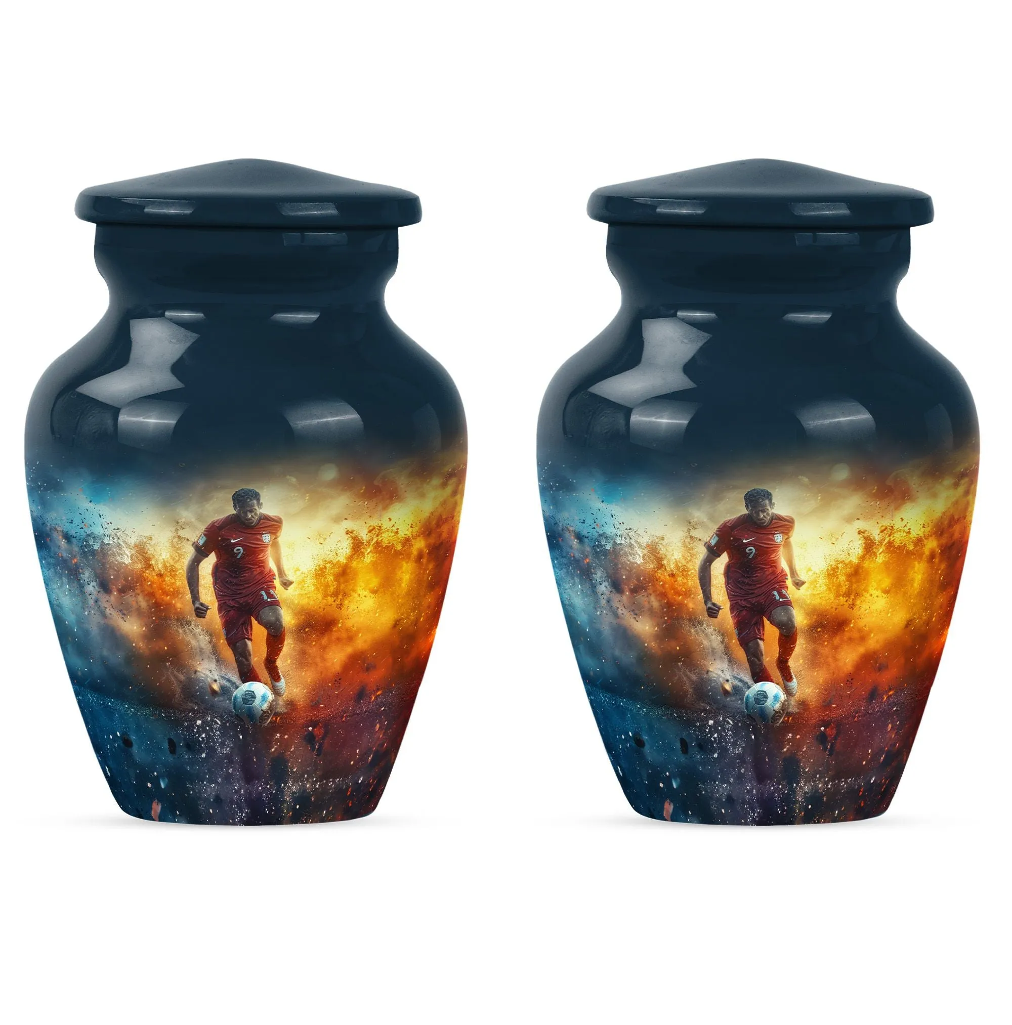 Soccer Memorial Urn Funeral, Ashes Cremation Urn
