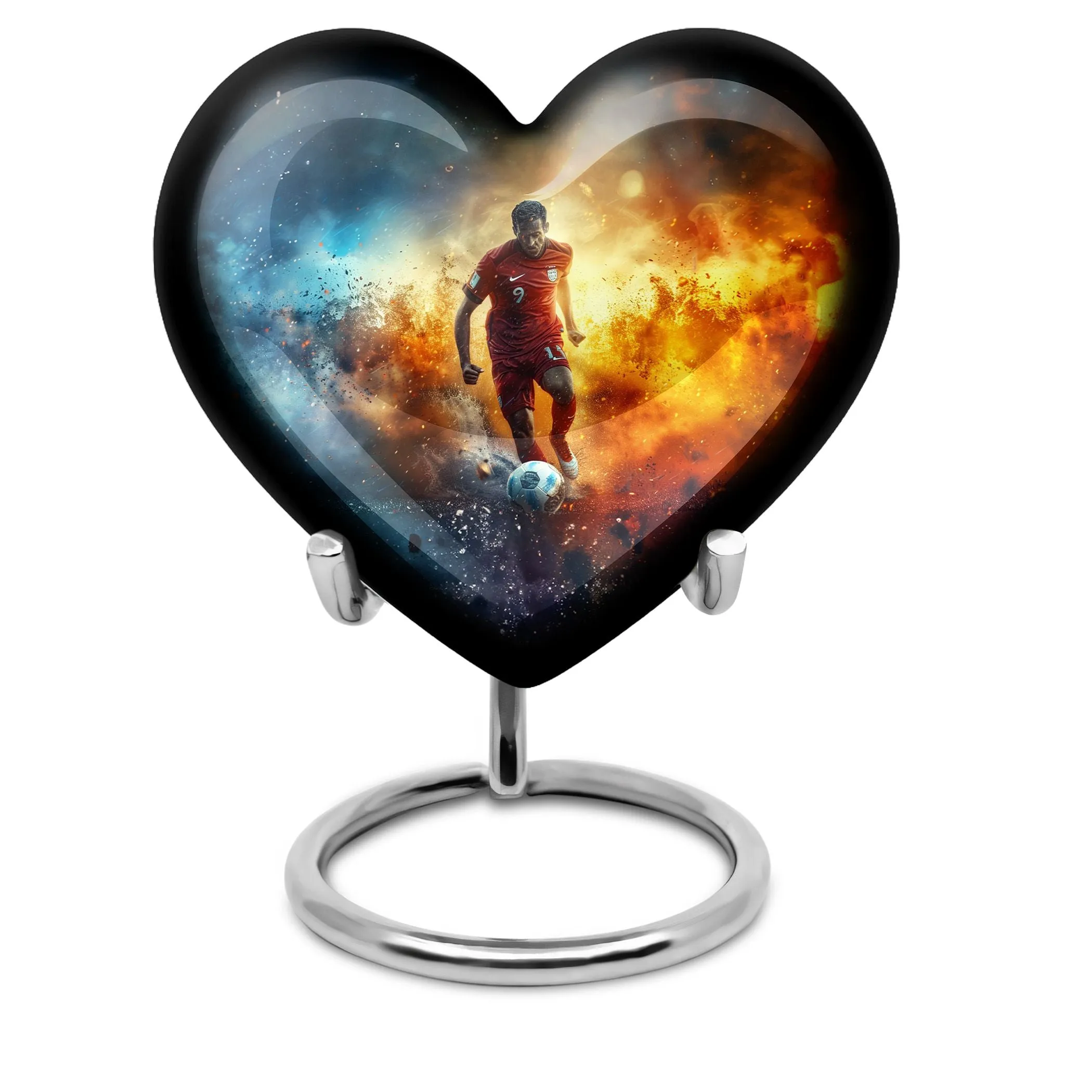 Soccer Memorial Urn Funeral, Ashes Cremation Urn