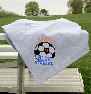 Soccer Stadium Blanket- Personalized with Custom Colors