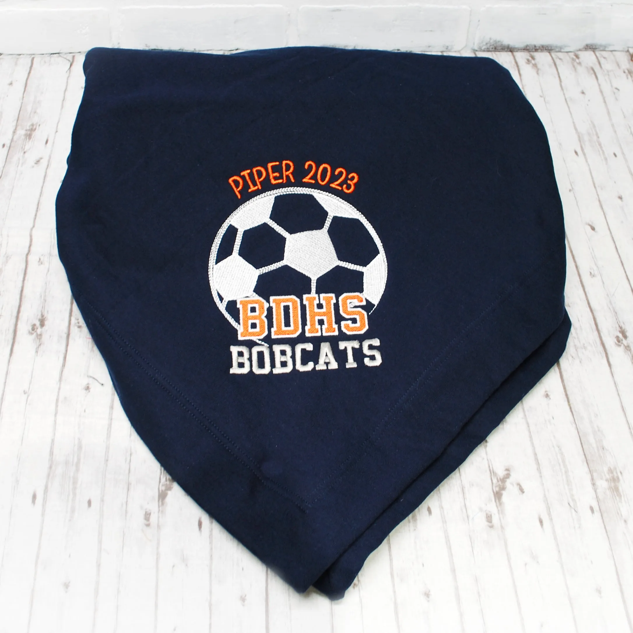 Soccer Stadium Blanket- Personalized with Custom Colors