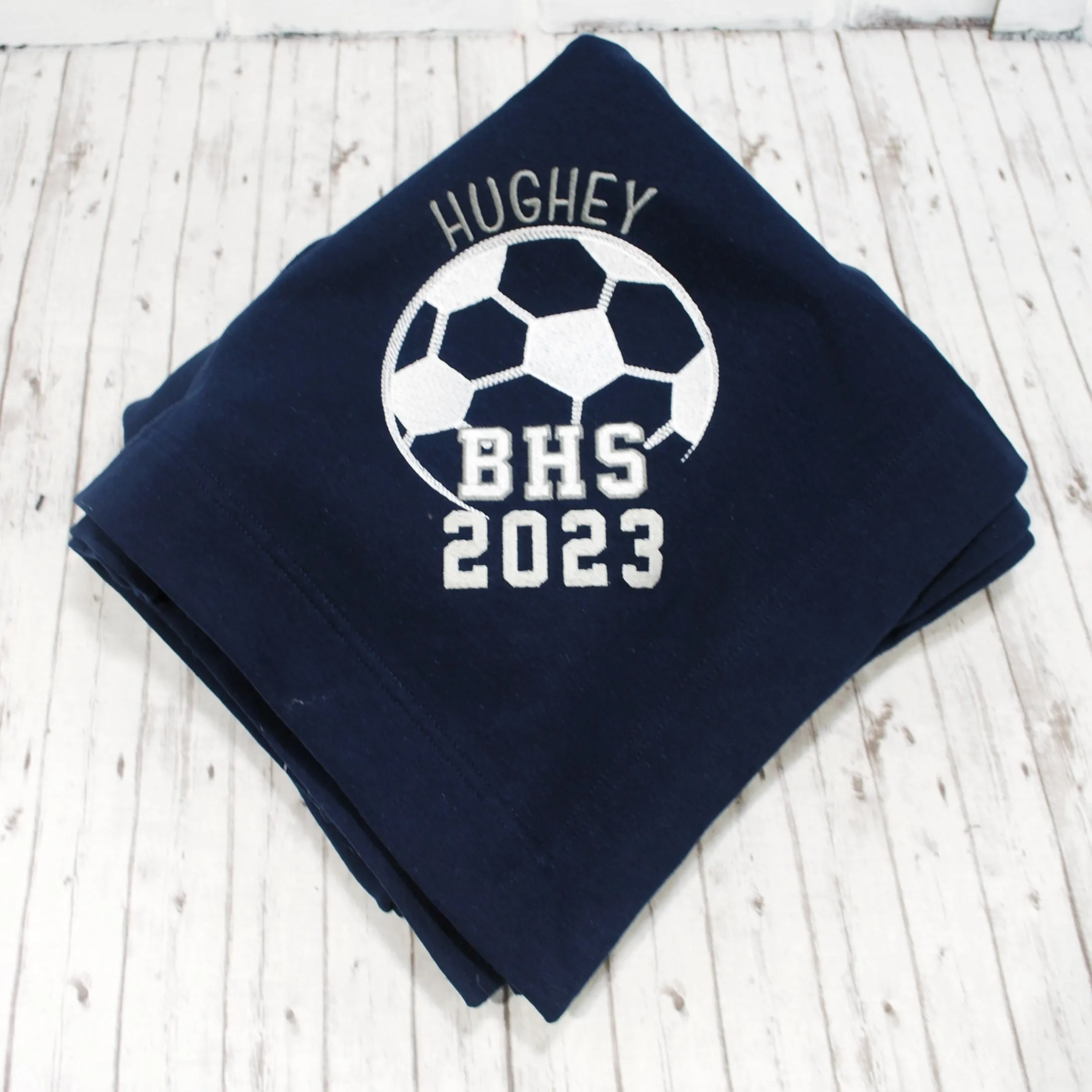 Soccer Stadium Blanket- Personalized with Custom Colors