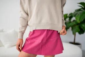 Soft Magenta Swoop Active Tennis Skort