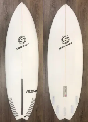 SOLD Skinner Surfboards 6'2 x 22 RS4 Fish Epoxy 37.3 Liters 5 Futures Plugs