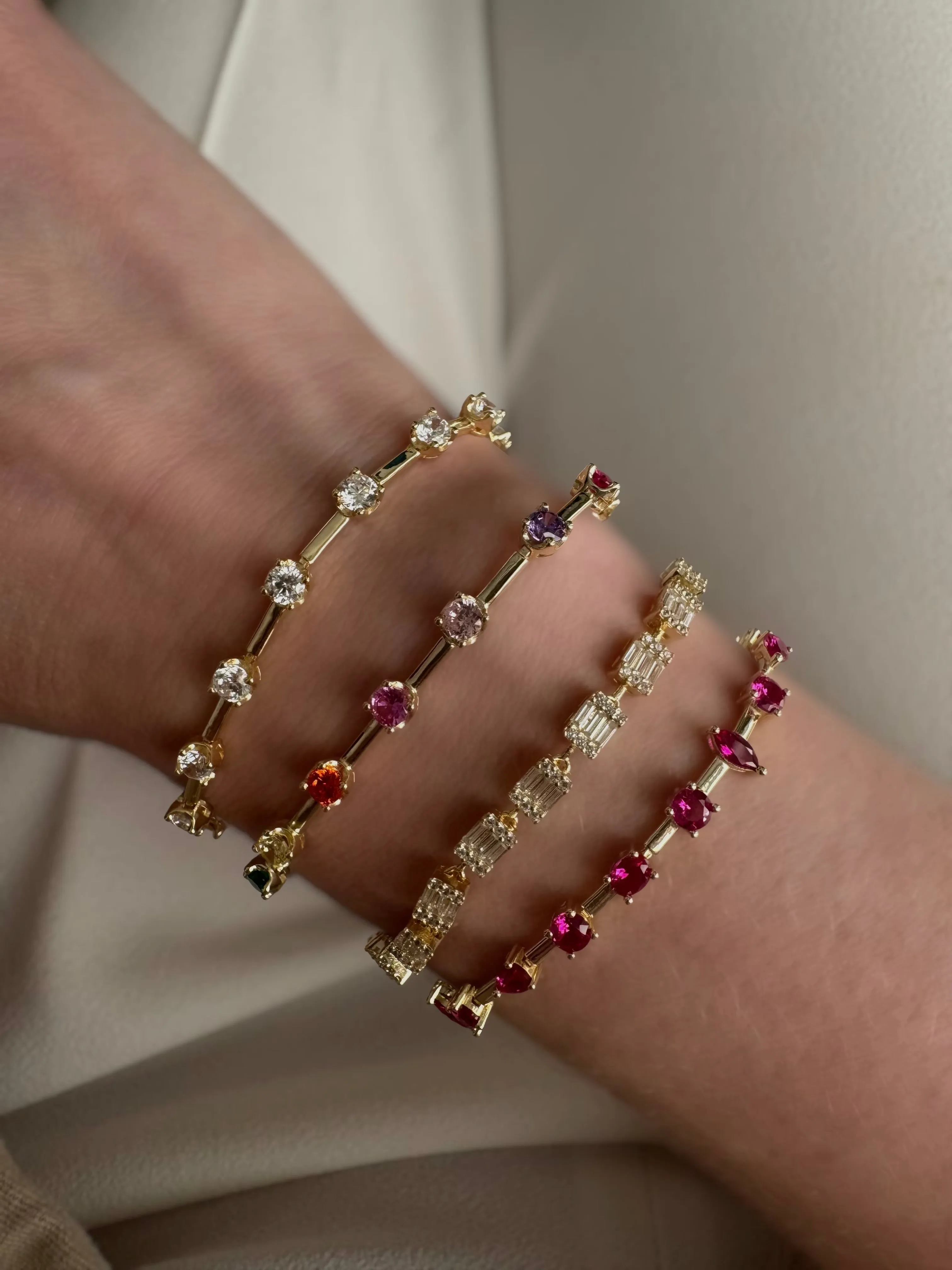 Squared Tennis Bracelet
