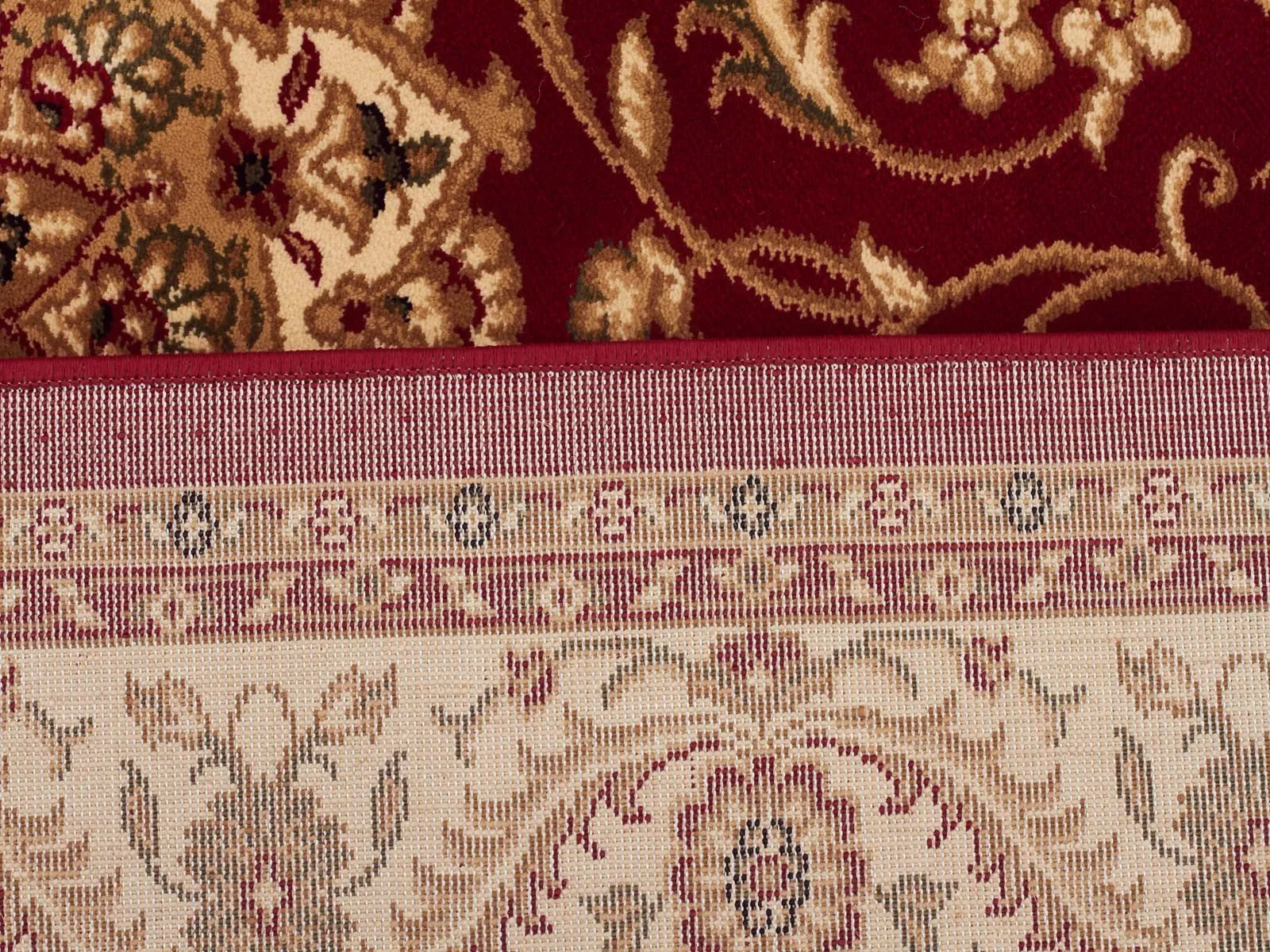 Sydney Classic Runner Red with Ivory Border Runner Rug
