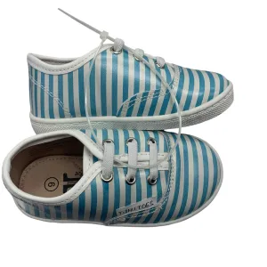 Tiny Toes Nation Boy's Striped Shoes Size 6