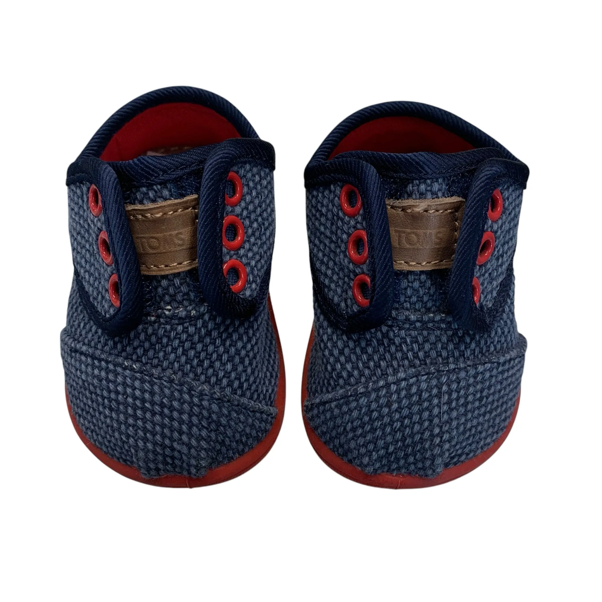 Toms Boy's Navy Shoes Size 2