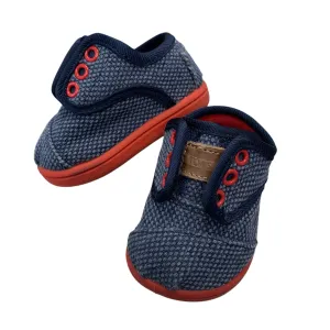 Toms Boy's Navy Shoes Size 2