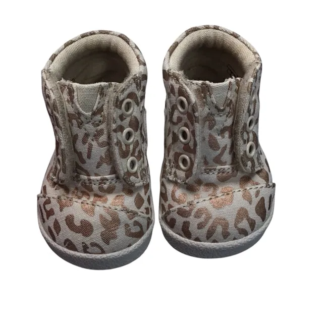 Toms Girl's Leopard Shoes Size 2