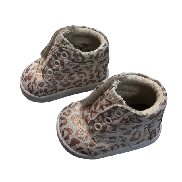 Toms Girl's Leopard Shoes Size 2