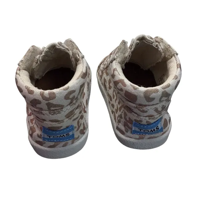 Toms Girl's Leopard Shoes Size 2