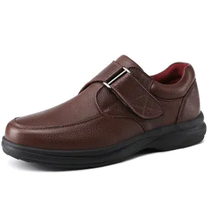Top Genuine Leather Casual Men Medical Diabetic Shoes Extra Wide Men Shoes for Diabetic