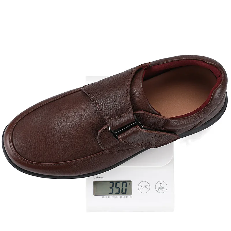 Top Genuine Leather Casual Men Medical Diabetic Shoes Extra Wide Men Shoes for Diabetic
